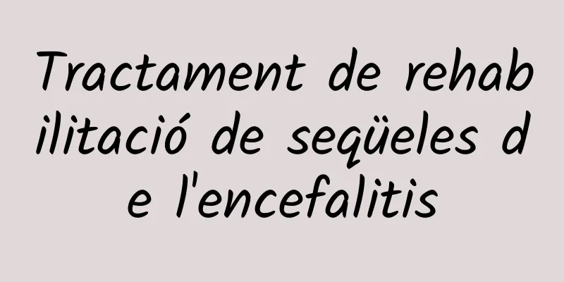 Tractament de rehabilitació de seqüeles de l'encefalitis