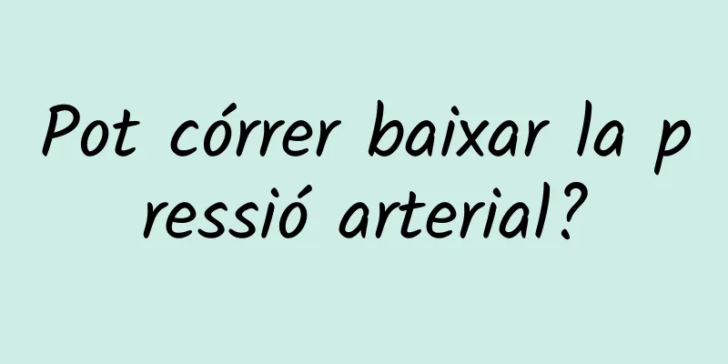 Pot córrer baixar la pressió arterial?
