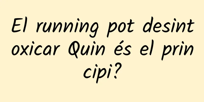 El running pot desintoxicar Quin és el principi?