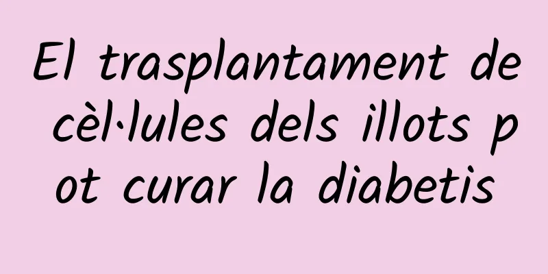 El trasplantament de cèl·lules dels illots pot curar la diabetis