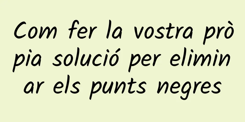 Com fer la vostra pròpia solució per eliminar els punts negres