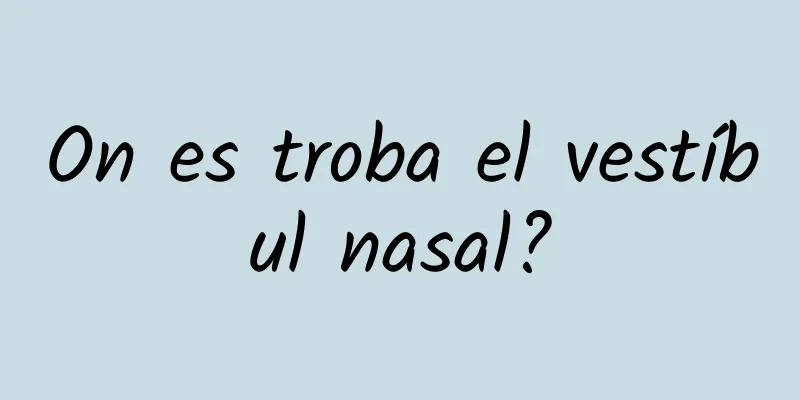 On es troba el vestíbul nasal?
