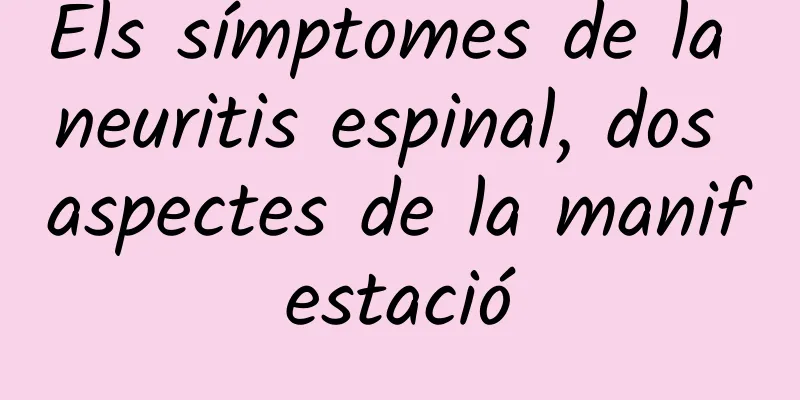 Els símptomes de la neuritis espinal, dos aspectes de la manifestació