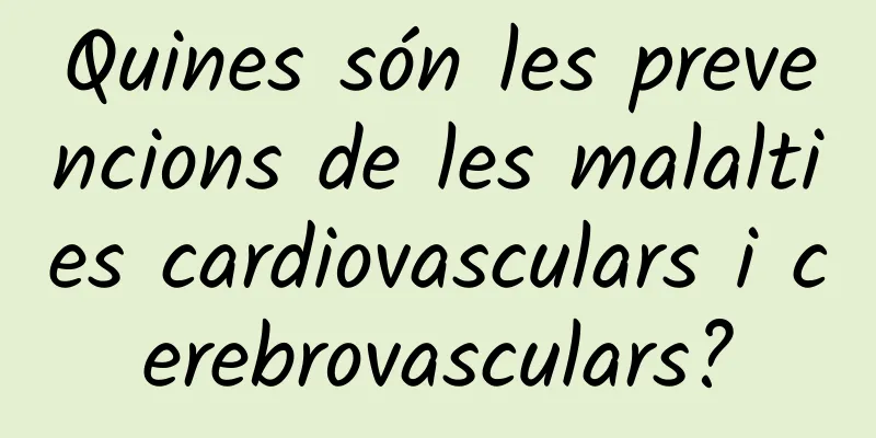 Quines són les prevencions de les malalties cardiovasculars i cerebrovasculars?