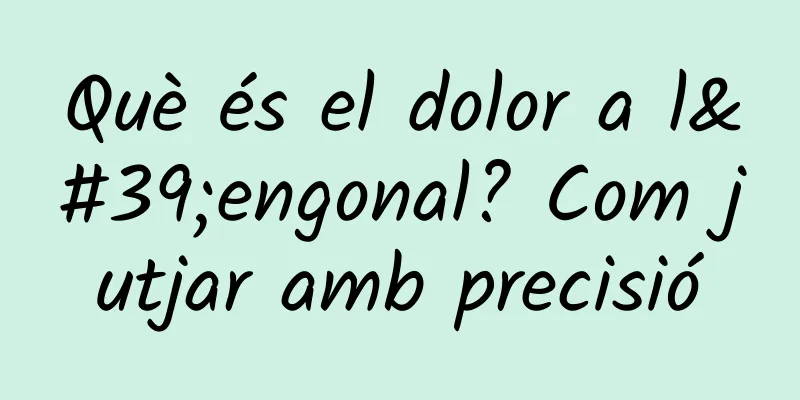 Què és el dolor a l'engonal? Com ​​jutjar amb precisió