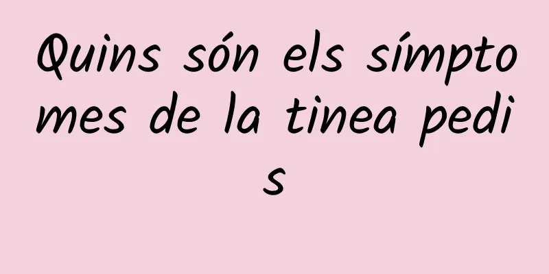 Quins són els símptomes de la tinea pedis
