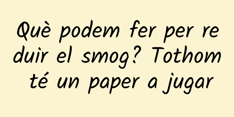 Què podem fer per reduir el smog? Tothom té un paper a jugar