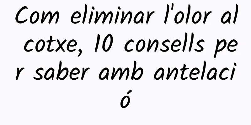 Com eliminar l'olor al cotxe, 10 consells per saber amb antelació