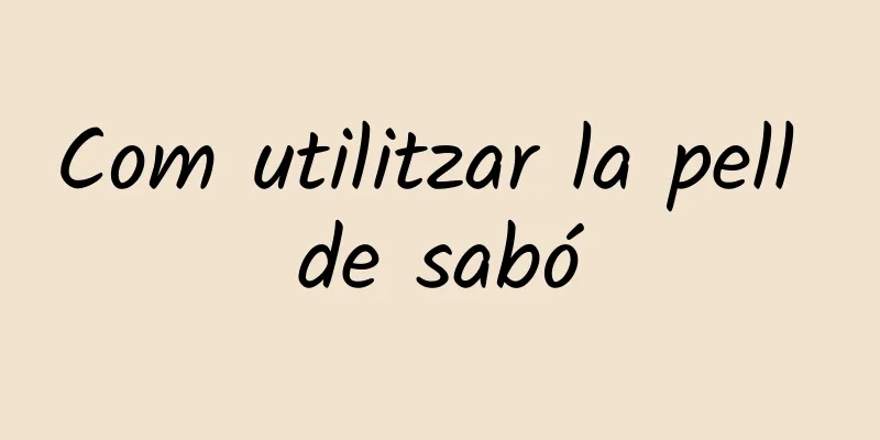 Com utilitzar la pell de sabó
