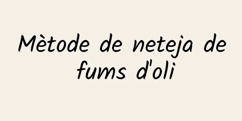 Mètode de neteja de fums d'oli