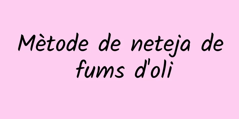 Mètode de neteja de fums d'oli