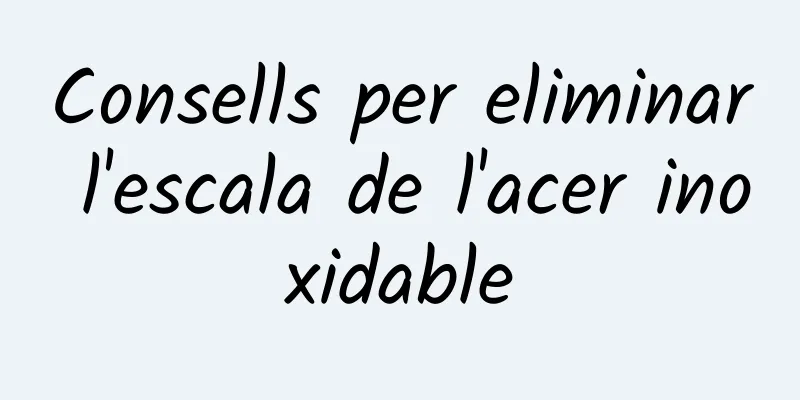 Consells per eliminar l'escala de l'acer inoxidable