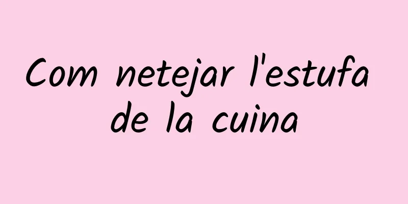 Com netejar l'estufa de la cuina