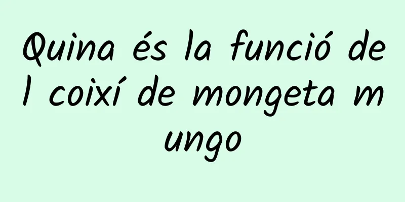 Quina és la funció del coixí de mongeta mungo