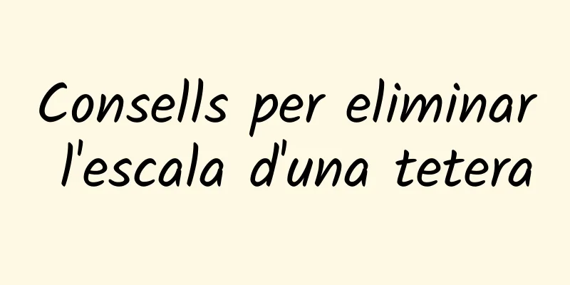 Consells per eliminar l'escala d'una tetera