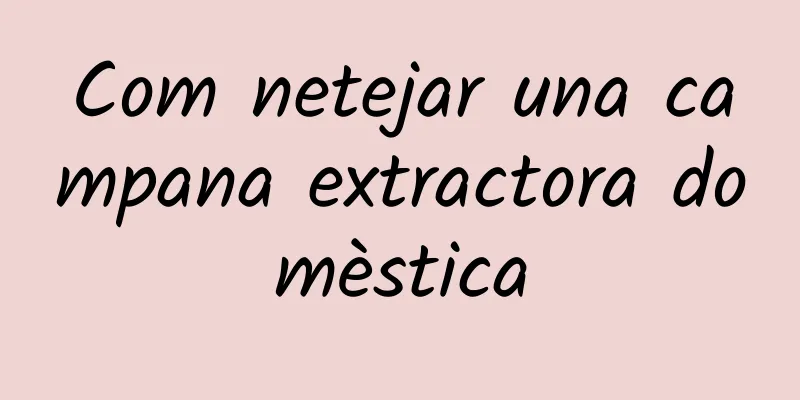 Com netejar una campana extractora domèstica