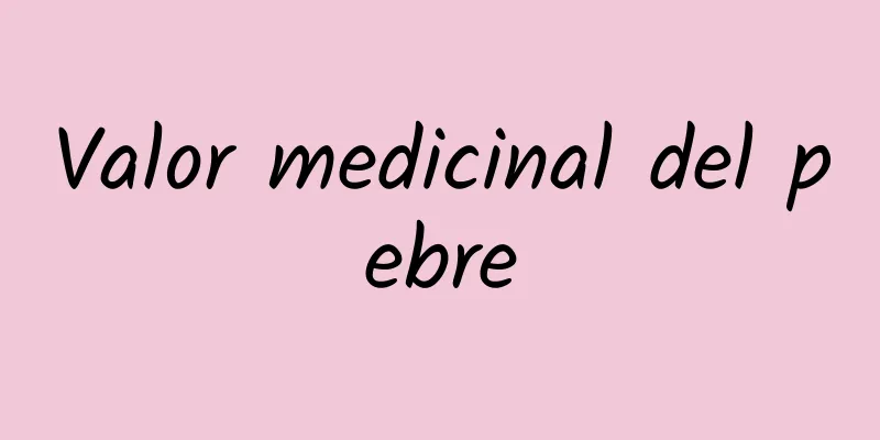 Valor medicinal del pebre