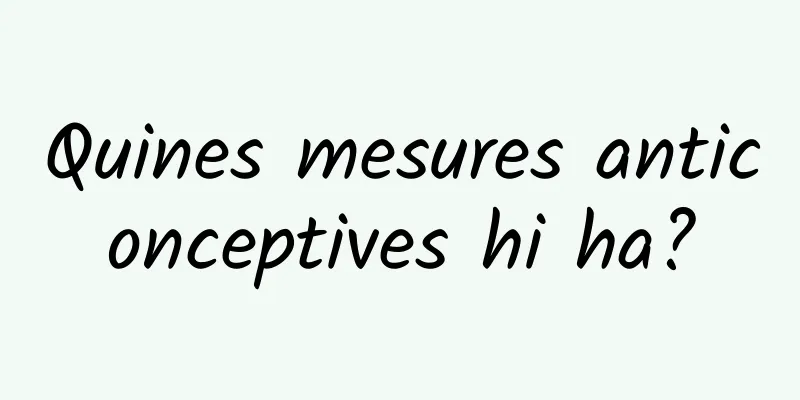 Quines mesures anticonceptives hi ha?