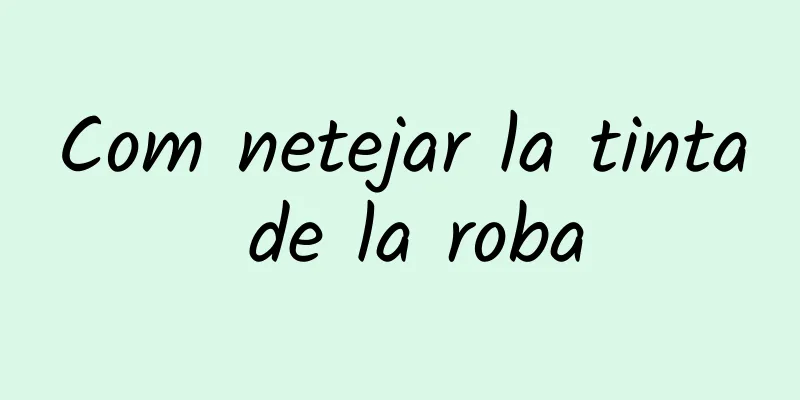 Com netejar la tinta de la roba