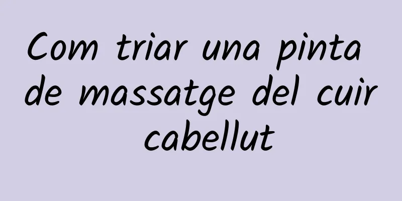 Com triar una pinta de massatge del cuir cabellut