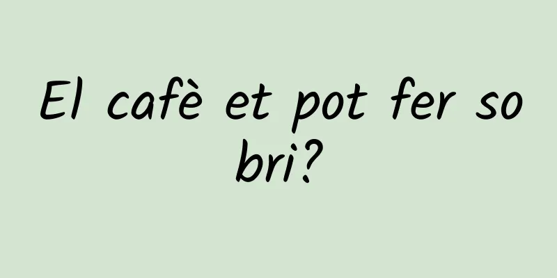 El cafè et pot fer sobri?