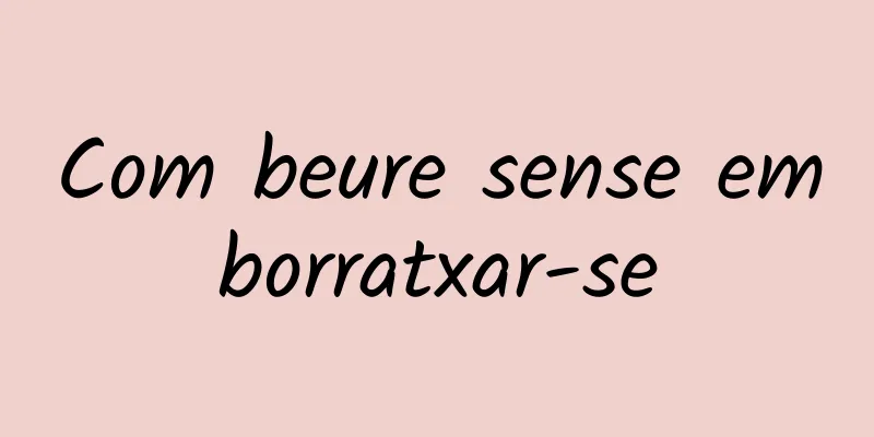 Com beure sense emborratxar-se