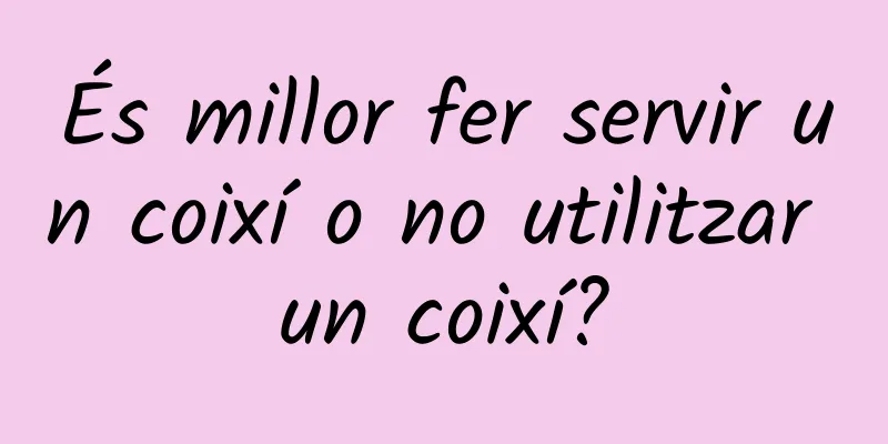 És millor fer servir un coixí o no utilitzar un coixí?