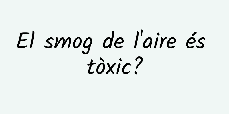 El smog de l'aire és tòxic?