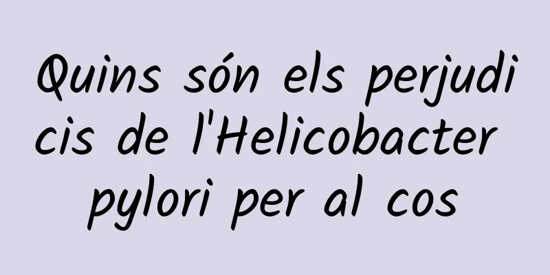 Quins són els perjudicis de l'Helicobacter pylori per al cos