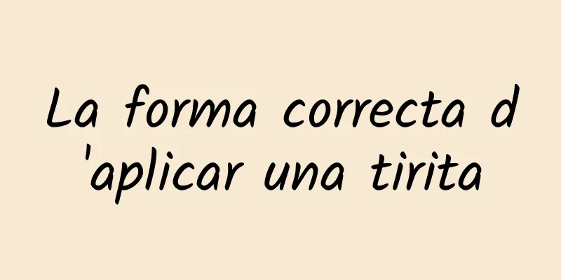 La forma correcta d'aplicar una tirita