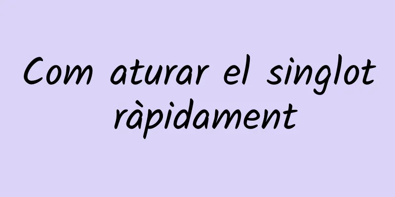 Com aturar el singlot ràpidament