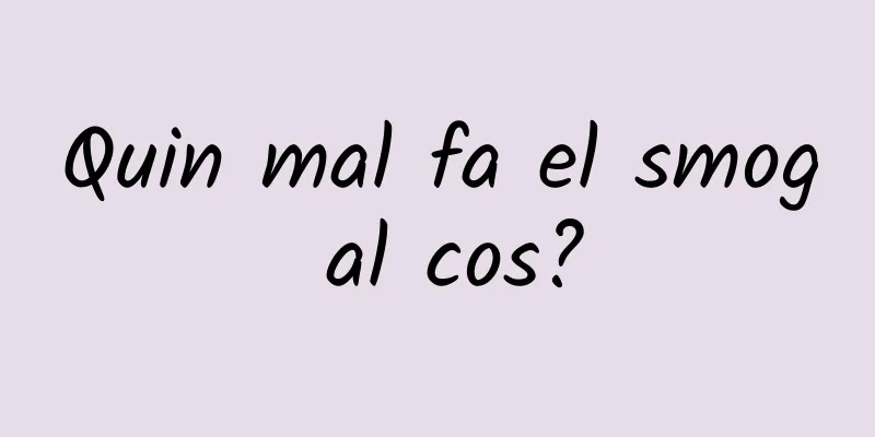 Quin mal fa el smog al cos?