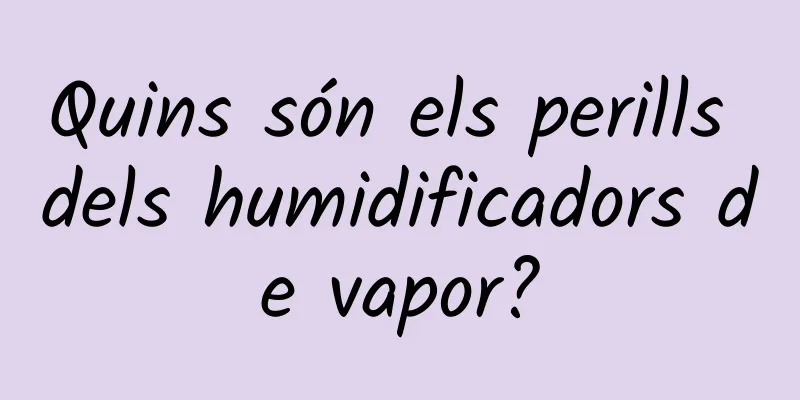 Quins són els perills dels humidificadors de vapor?