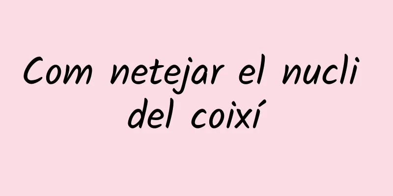 Com netejar el nucli del coixí