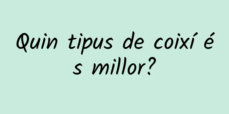Quin tipus de coixí és millor?