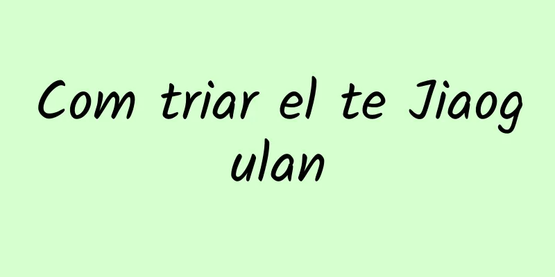 Com triar el te Jiaogulan