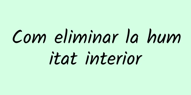 Com eliminar la humitat interior