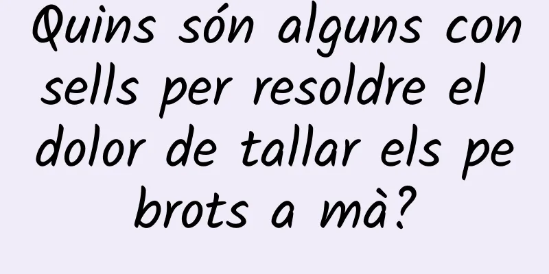 Quins són alguns consells per resoldre el dolor de tallar els pebrots a mà?