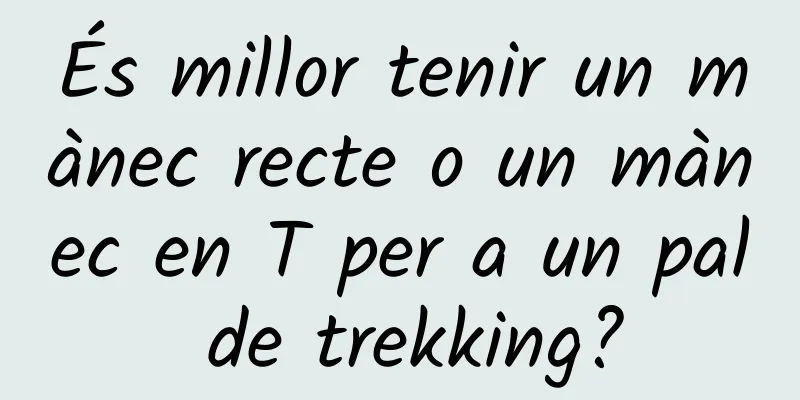 És millor tenir un mànec recte o un mànec en T per a un pal de trekking?