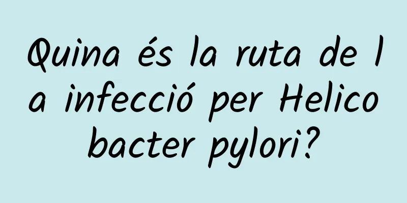 Quina és la ruta de la infecció per Helicobacter pylori?
