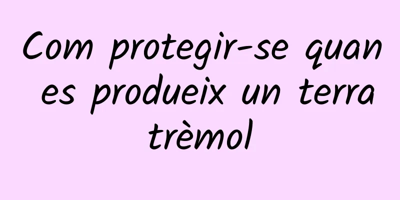 Com protegir-se quan es produeix un terratrèmol