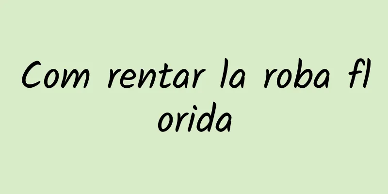 Com rentar la roba florida