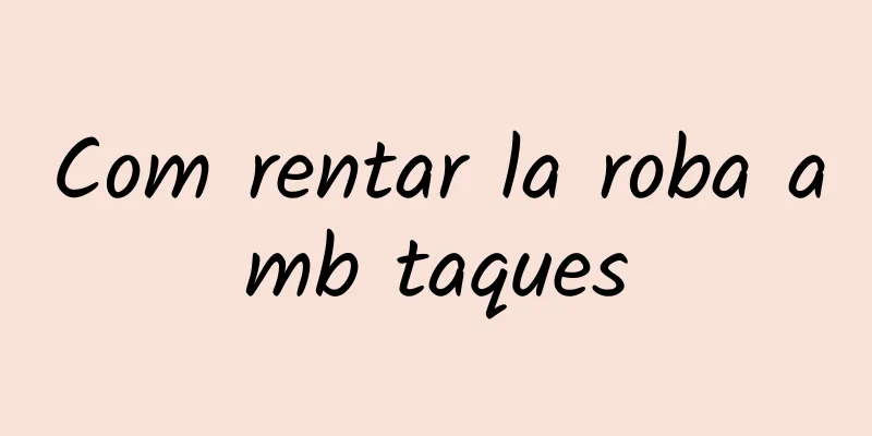 Com rentar la roba amb taques