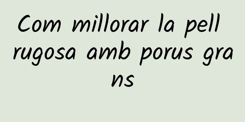 Com millorar la pell rugosa amb porus grans