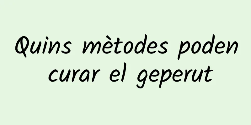 Quins mètodes poden curar el geperut