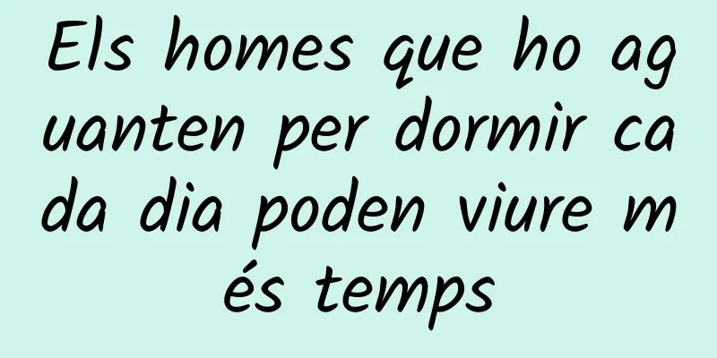 Els homes que ho aguanten per dormir cada dia poden viure més temps