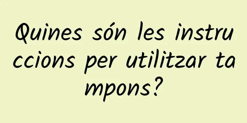 Quines són les instruccions per utilitzar tampons?