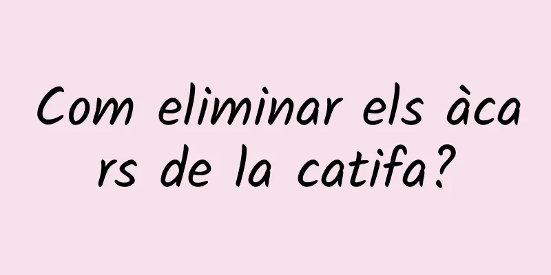 Com eliminar els àcars de la catifa?