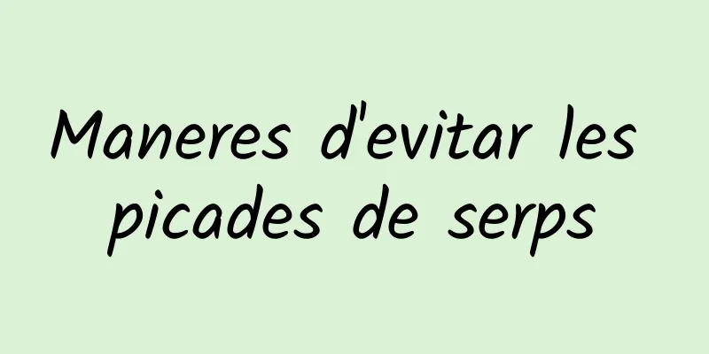Maneres d'evitar les picades de serps