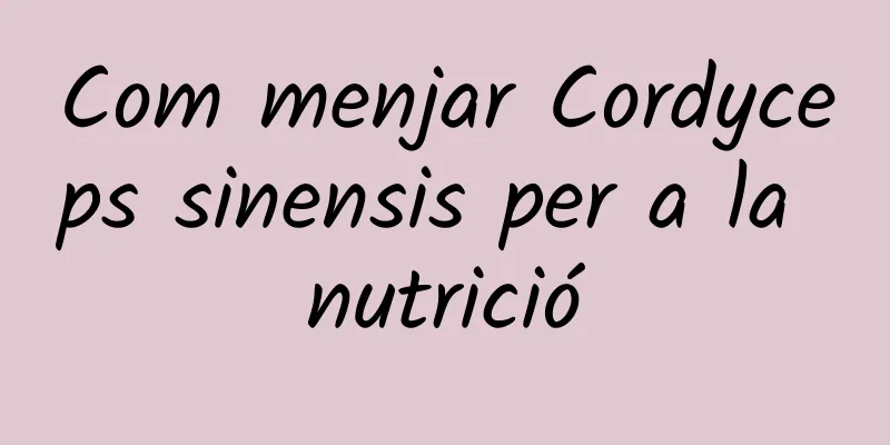 Com menjar Cordyceps sinensis per a la nutrició